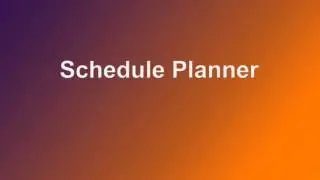 schedule planner1