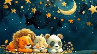 Animal Bedtime Parade 🦁🐼🐾 | Gentle Lullaby for Kids&rsquo; Bedtime Routine