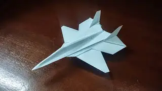 How to make Jet Fighter F-22 Raptor | Origami Jet Fighter F-22 Raptor | Easy Origami