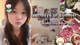 last days of summer vlog: studying, hotpot, dad&rsquo;s birthday, art project