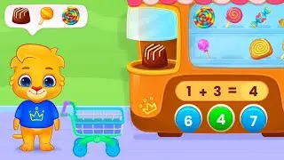 Baby Lion Candy Math Quiz &ndash; Fun Learning for Childrens 