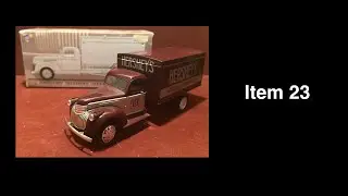 Item 23: Hershey 1942 Chevrolet 1 1/2 Ton Van Box Truck Coin Bank