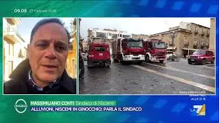 Niscemi, situazione drammatica per una frana, parla il sindaco Conti: 