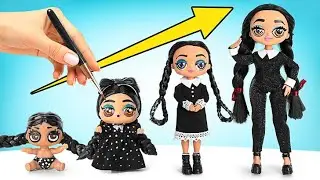 Преображение куклы в Уэнсдей || Уэнсдей взрослеет!