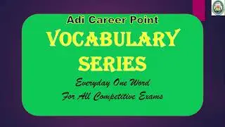 ADI Career Point || Vocabulary Series  Everyday One Word || Meaning of Replica