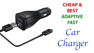 Samsung Best Car Adaptive Fast Quick Charger for any Vehicle with Dual USB Ports for all Smartphones