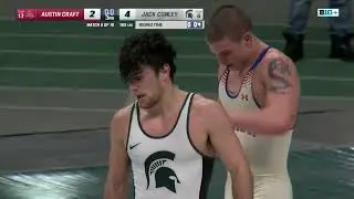 165 LBS: American's Austin Craft vs. Michigan State's Jack Conley | Michigan State Wrestling