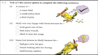 The Canary Exercise🔥D.A.V School🔥Class-3 English Reader🔥D.A.V Publication🔥Ques & Ans