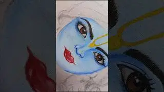 Krishna Drawing 😍 #shorts #art #krishna #drawing