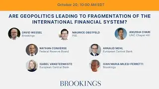Are geopolitics leading to fragmentation of the international financial system?