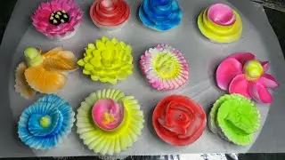 How to make whipped cream flowers | icing flower tutorial