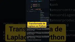 Transformada de Laplace en Python