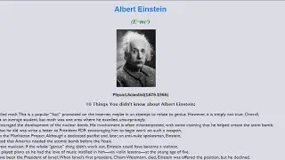 Tribute of Albert Einstein Page By DNF | DNF | WEB Tutorials | #html #css #javascript