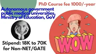 AIIMS, Bhopal PhD admissions 2023 II Non-NET - 18k to 70K per month II Direct Interview II Hurry