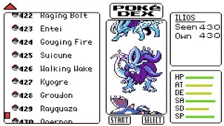 Pokemon Lazarus v1 - Complete Pokedex
