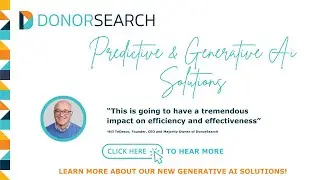 DonorSearch Predictive and Generative AI Solutions
