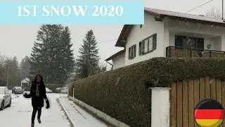 Snowfall 2020 in Germany /M&uuml;nchen Schneefall 2020
