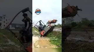 Epic Excavator Stuck in Mud!