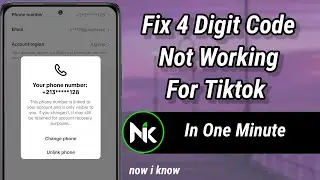 How to fix 4 digit code not working for tiktok