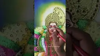 Andal tanjore painting #painting #andal #tanjorepaintingmaterials