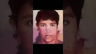 Restoration of photography with humidity damage...