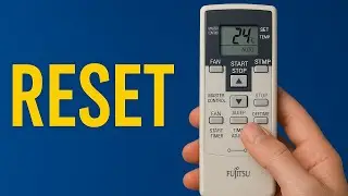 Как сбросить настройки пульта дистанционного управления кондиционера Fujitsu