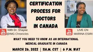 Certification Pathway For Foreign-trained Doctors in Canada | MARINA ESIRI