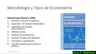 Conceptos Iniciales de Econometría