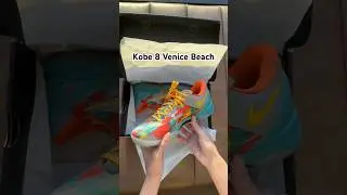 UP CLOSE with the Kobe 8 Venice Beach 🏖️ #sneakers #kobebryant #basketball #unboxing #asmr