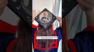 I Remembered Who Was Watching | Personalized Photo Graduation Cap Topper