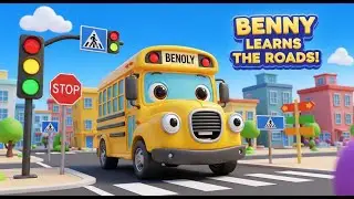 0125 🚦🚍 “Benny Learns the Roads – School Bus Story!”2