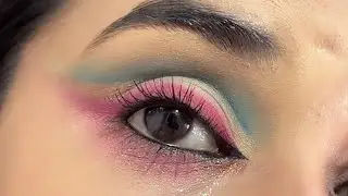 Perfect Combo Of Red & Green Cutcrease Eyemakeup \\ Water Melon 🍉 Eyes 