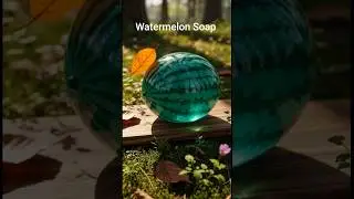 ASMR Soap Cutting in the Forest 🌿🍉 Watermelon Soap Satisfying Sounds for Relaxation & Sleep