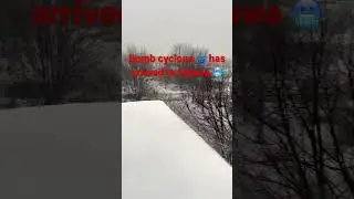 Bomb Cyclone 🌀 has hit the capital 🥶#winter #canada #cyclone #storm #snow #christmas