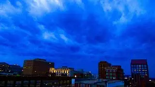 Howling Winds Precede Epic Thunderstorm Warning (Time-Lapse)