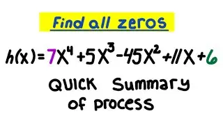 Using the rational zeros theorem to find all the zeros of a polynomial: irrational zeros