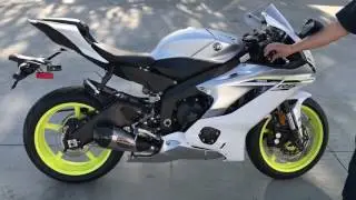 2006-18 Yamaha R6 sound - Stock vs. Yoshimura Alpha T SLIP-ON