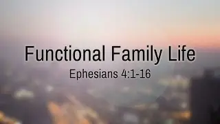 Functional Family Life: Meet the Family:  Radiant Life Church 1/18/2026