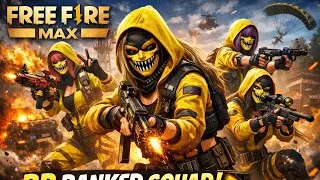 FREE FIRE BR RANKED PUSH 2  YELLOW CRIMINAL CUTE GIRL SQAD power #aclgam 