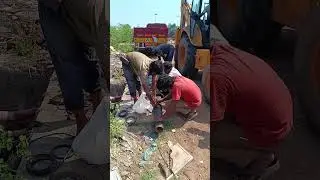 II Underground CI Damaged Pipeline  repair work II Visuals and images II Flanged Cast iron pipe II