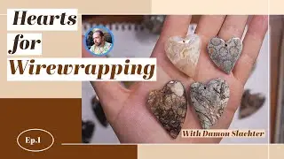 Heart Cabochons for Wirewrapping Showcase - Agate / Jasper / Coral Fossil - Beaunique Boutique