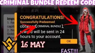 Free Fire Redeem Code Today for 16 May | New Redeem Code free fire | FF redeem code today | FFWS INS