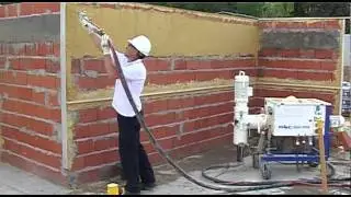 Monocapa Parex Estilo 4D -Aplicaci&oacute;n proyectada - Paso a paso