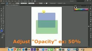 MAKE OBJECT TRANSPARENT LESS THAN A MINUTE #ILLUSTRATOR