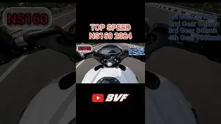 NS160 Top Speed 2024😱bajaj PlusarNS160🔥5th gear speed😵&zwj;💫#bajaj #bvf #ns160topspeed #ns160 #ns1602024