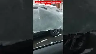 How to wipe the snow from the car window #fun #snow #car