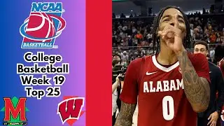College Basketball Top 25 Rankings Week 19 // 2024-25