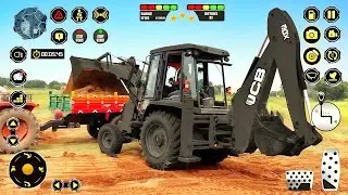 🚜 JCB in Action – Two Tiny Tractors Taken Down 💥#jcbmachine #jcbmachine #trector #trector #trending 