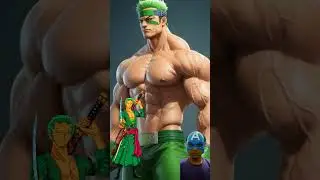 one piece but body builder 💥One piece Character lab |cartoon final amazing #onepiece #luffyonepiece