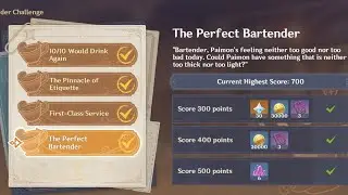 The Perfect Bartender - Bartender Challenge | Genshin Impact